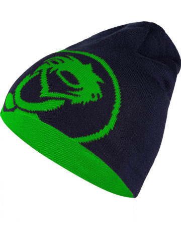 Trollkids Omkeerbare beanie "Trollfjord" donkerblauw