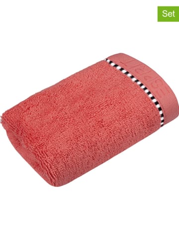 ESPRIT Ręczniki (2 szt.) "Box Solid" w kolorze koralowym dla gości