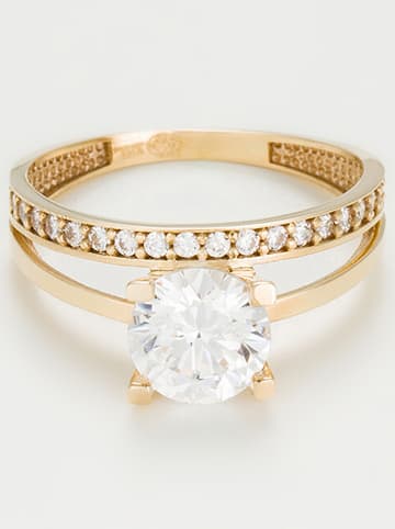 OR ÉCLAT Gouden ring "Majestueuse" met edelstenen