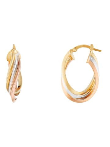 OR ÉCLAT Złote kolczyki-kreole "Maya"