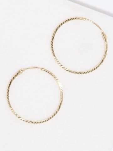 L instant d Or Gold-Creolen "Créoles twistées"