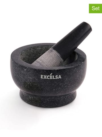 Trendy Kitchen by EXCÉLSA 2-częściowy zestaw w kolorze czarnym