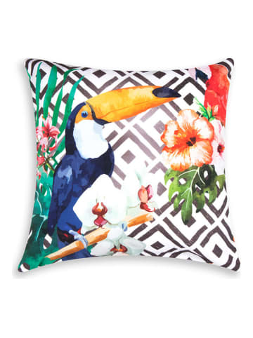Trendy Kitchen by EXCÉLSA Kussen "Tropical" meerkleurig/zwart - (L)45 x (B)45 cm