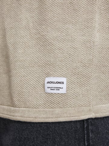 Jack & Jones Sweter "JJEHILL" w kolorze beżowym