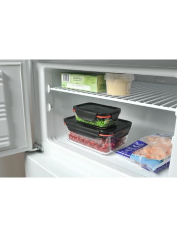 Silit Frischhaltedose "Storio" in Transparent/ Schwarz - 1,4 l