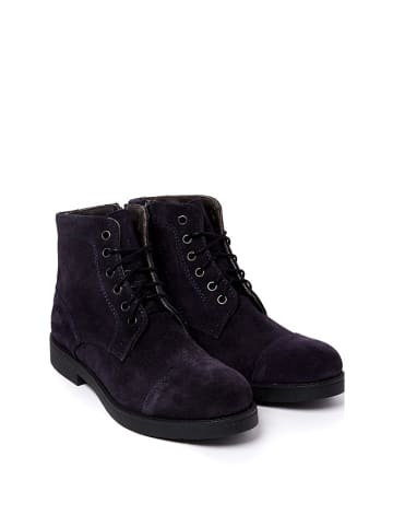 Frank Daniel Leren boots donkerblauw