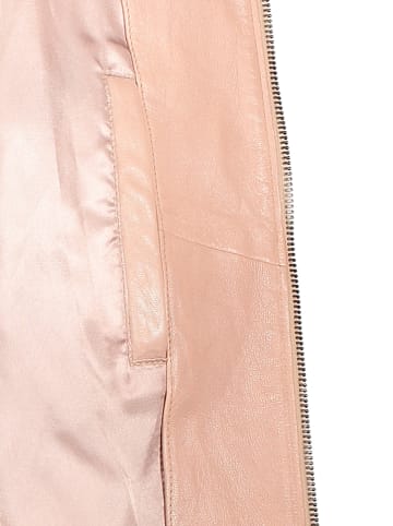 Apple of Eden Lederjacke in Rosé