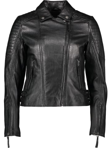 Apple of Eden Lederjacke in Schwarz