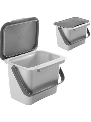 metaltex Abfalleimer "Bin Tex" in Grau - (B)25 x (H)19 x (T)20 cm