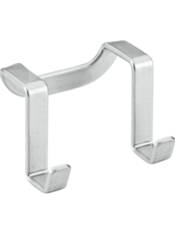 metaltex Dubbele haak "Galileo" zilverkleurig - (B)6 x (H)4 x (D)4 cm