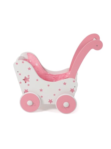 Bayer CHIC 2000 Holz-Puppenwagen in Weiß/ Rosa - ab 3 Jahren