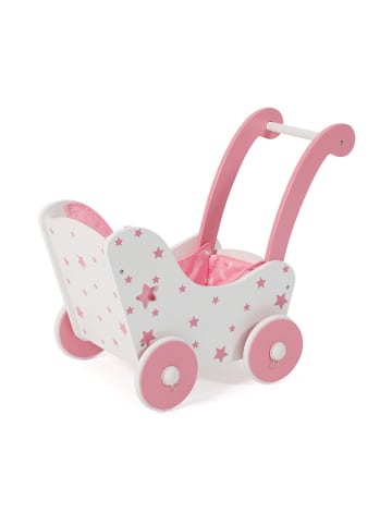 Bayer CHIC 2000 Holz-Puppenwagen in Weiß/ Rosa - ab 3 Jahren