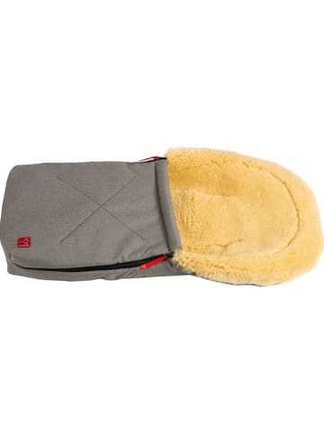 Kaiser Naturfellprodukte Lammfell-Fußsack "Emmi" in Grau - (L)80 x (B)37 cm