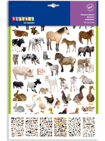 Playbox Sticker "Tiermotive" - 300 Stück