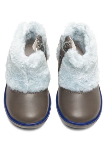 Camper Leder-Boots "Nord Ice" in Braun/ Hellblau