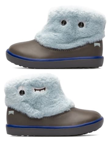 Camper Leder-Boots "Nord Ice" in Braun/ Hellblau