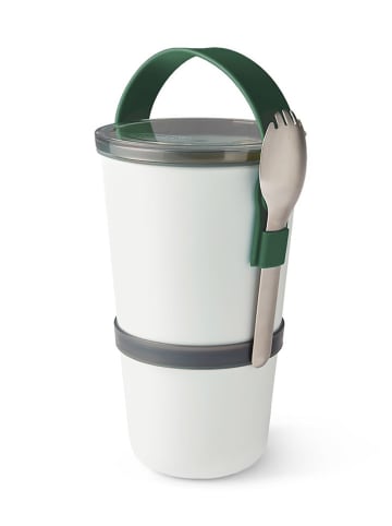 Black+Blum Lunchpot wit/groen - 900 ml