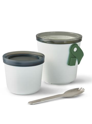 Black+Blum Lunchpot wit/groen - 900 ml