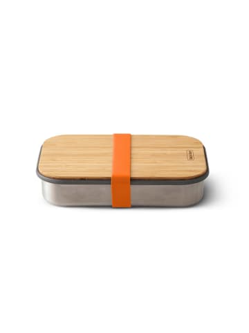 Black+Blum Sandwichbox in Silber/ Hellbraun/ Orange - (B)22 x (H)5 x (T)14,5 cm