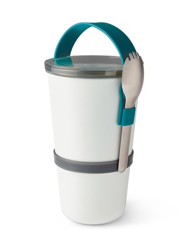 Black+Blum Lunchpot wit/blauw - 900 ml