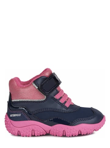 Geox Sneakersy "Baltic" w kolorze różowo-granatowym