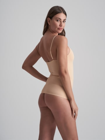 Bye Bra Podkoszulek modelujący w kolorze beżowym