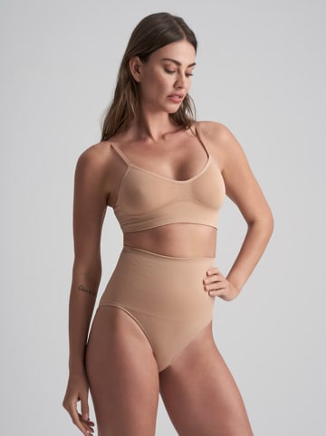 Bye Bra Figi modelujące w kolorze beżowym