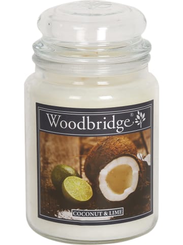 Woodbridge Geurkaars "Coconut & Lime" wit - 565 g