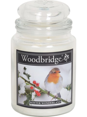 Woodbridge Duftkerze "Winter Wonderland" in Weiß - 565 g