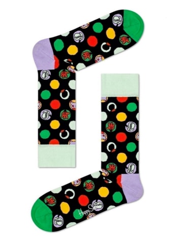 Happy Socks 2tlg. Geschenkset in Schwarz/ Bunt