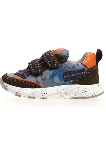Naturino Sneakersy "Delf" w kolorze niebiesko-oliwkowym