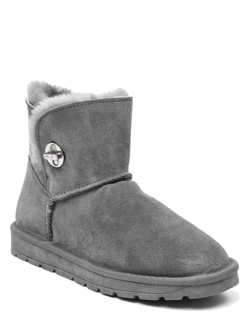 NICEBAY Leren winterboots "Beila" grijs