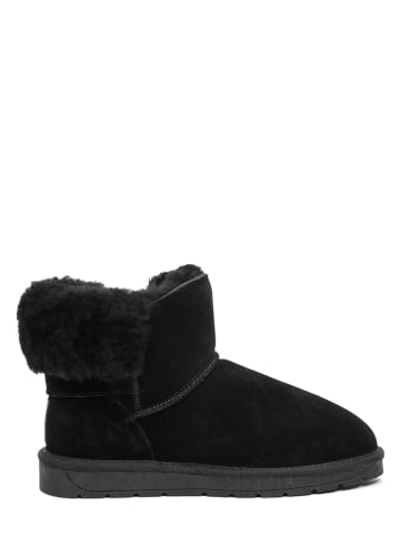 NICEBAY Leren winterboots "Fifi" zwart