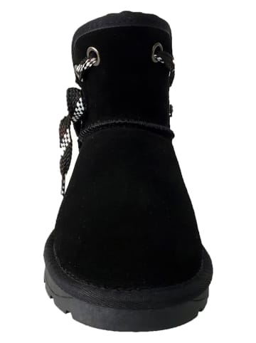NICEBAY Leren winterboots "Batia" zwart