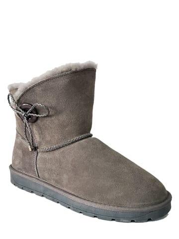 NICEBAY Leren winterboots "Cherry" grijs
