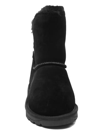NICEBAY Leder-Winterboots "Zaria" in Schwarz
