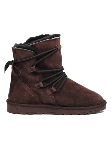 NICEBAY Leder-Winterboots "Leala" in Braun