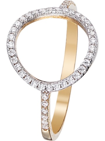 OR ÉCLAT Gouden ring "Cercle merveilleux" met edelstenen