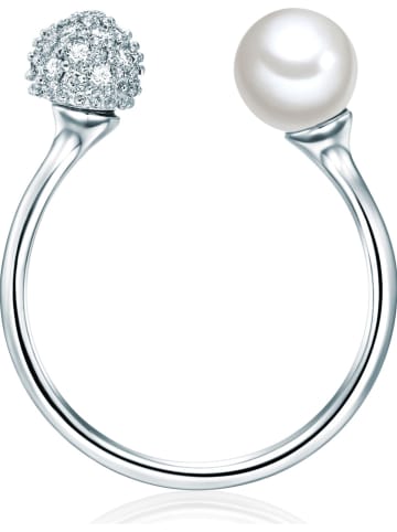 Perldesse Ring met parel en edelstenen