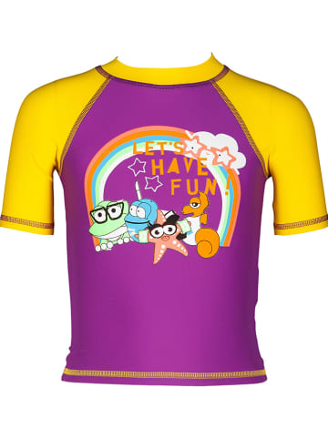 Arena Zwemshirt "AWT" paars/geel