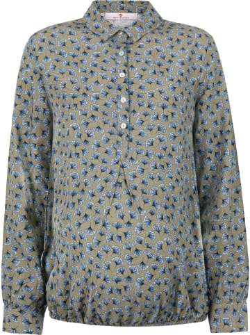 Bellybutton Umstandsbluse in Oliv/ Blau