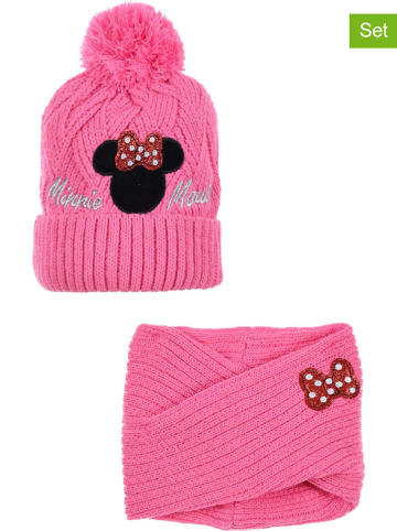 Disney Minnie Mouse 2tlg. Winteraccessoires-Set "Minnie Mouse" in Pink