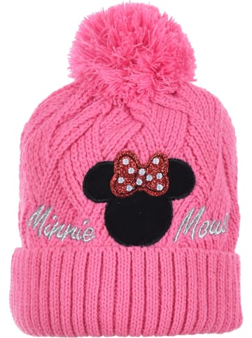 Disney Minnie Mouse 2-częściowy zestaw zimowy "Minnie Mouse" w kolorze różowym