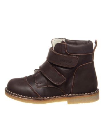 POM POM Leren boots bruin