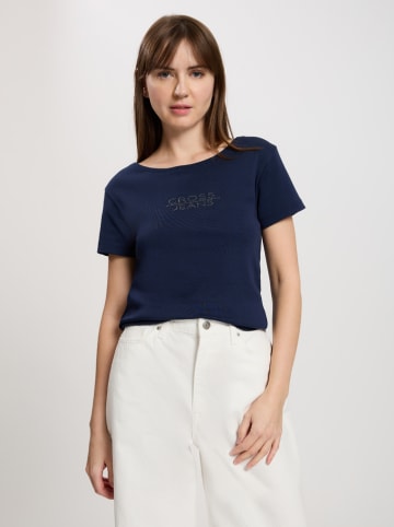 Cross Jeans Koszulka w kolorze granatowym