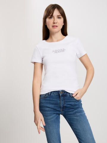 Cross Jeans Koszulka w kolorze białym
