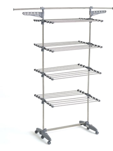 Kitchen Move Wäscheständer "Extra" in Grau - (B)168 x (H)160 x (T)68 cm