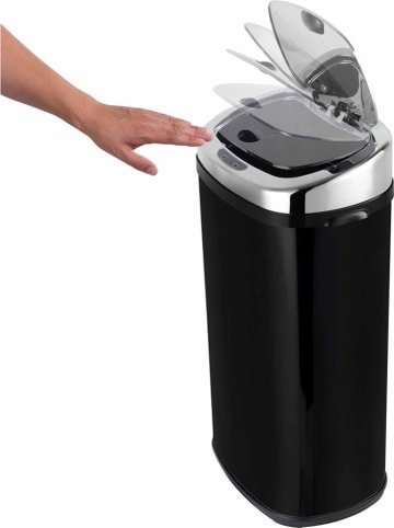Kitchen Move Sensor-afvalemmer "Largo" zwart - 42 l