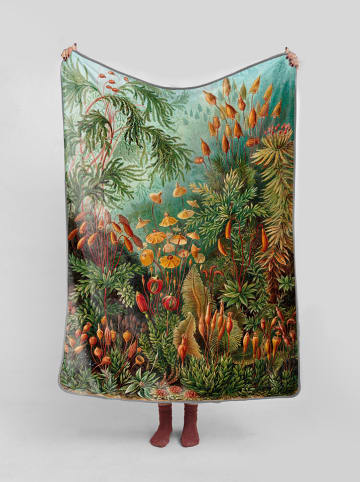 Madre Selva Kuscheldecke "Deep Forest" in Grün/ Bunt - (L)170 x (B)130 cm