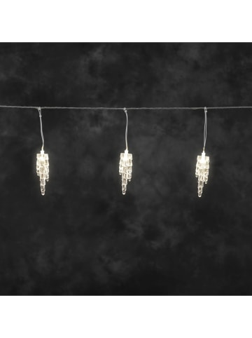 Konstsmide LED-Lichtervorhang "Eiszapfen" in Warmweiß - (L)9 m